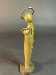 "De colección Hecho a mano Madonna & Child Hagenauer Wien Viena Austria Bronce 4,25""" - Imagen 1 de 11