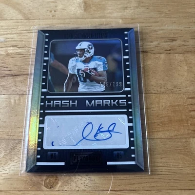 2022 Panini Playbook - Hash Marks Derrick Mason #HM-DM /199 (AU) - Image 1 of 2