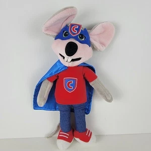 Chuck E Cheese Plush Superhero Mouse Red Shirt Blue Cape Limited Edition - Bild 1 von 12