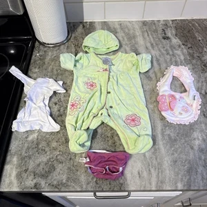 American Baby Starter Puppe grün Outfit - Bild 1 von 3