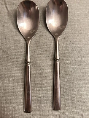 2- Dansk Anvil Soup Spoons 7 3/4” - Image 1 of 2