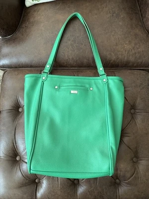 Jewell by Thirty One Bag Tote Gatsby’s Green Faux Pebble Leather - Image 1 of 4