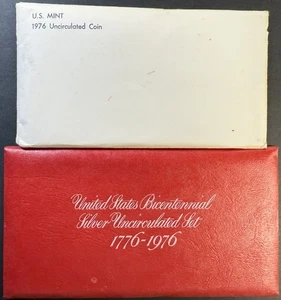 1976 Mint Sets - Clad & Silver Set - with original envelopes - Picture 1 of 2