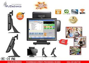15" All In One Touch Screen POS System Restaurant/ Retail Point Of Sale