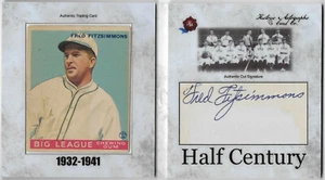 Freddie Fitzsimmons—Auto w/ 33 Goudey RC—2020 Historic Autographs Half-Century - Picture 1 of 3