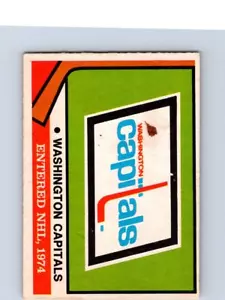VINTAGE HOCKEY CARD O-PEE-CHEE 1974 WASHINGTON CAPITALS TEAM LOGO NO309 - Picture 1 of 2