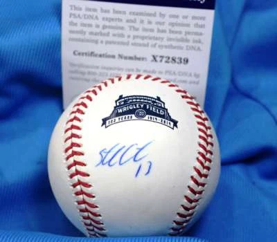 Starlin Castro Signed Psa Dna Coa Major League Oml Baseball Authentic Autograph - Image 1 of 2