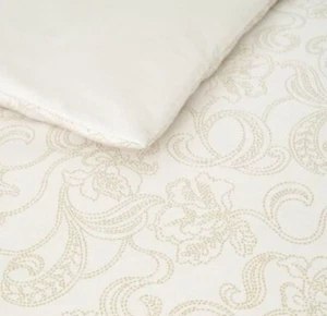 NWT Yves Delorme Sham Case Belami Jacquard Floral Swirl Cream Ivory Sateen NEW - Picture 1 of 20
