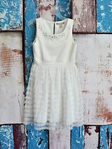 Girl's Kids Speechless Dress Sleeveless Casual Size 7 White  PRE-OWNED - Picture 1 of 12