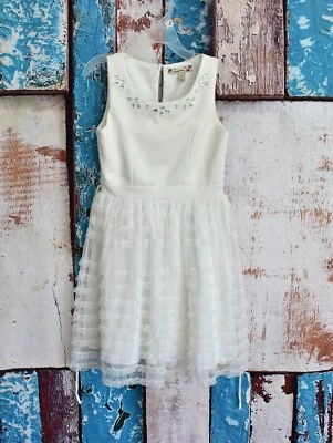 Girl's Kids Speechless Dress Sleeveless Casual Size 7 White  PRE-OWNED - Image 1 of 4
