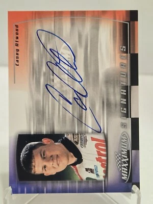 CASEY ATWOOD 🚘  2000 MAXXIMUM SIGNATURES ON CARD AUTO Blue INK SP! AUTOGRAPH💀  - Image 1 of 4
