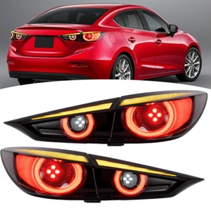 VLAND Smoked LED Tail Light for Mazda 3 Axela 2014-2018 Sequential Turn Assembly - Picture 1 of 11