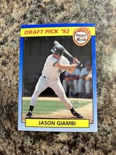 1992 Front Row Draft Pick Jason Giambi Rookie Card #40