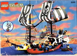 (Water Damaged) LEGO Pirates (6289) Red Beard Runner Instruction Manual - Picture 1 of 24