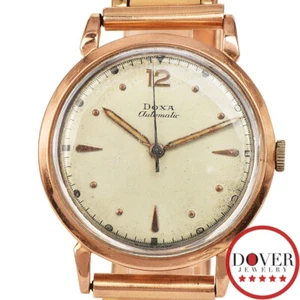 Doxa Expandro 14K Gold Metal 34mm Mens Automatic Watch 61.7 Grams NR - Picture 1 of 6