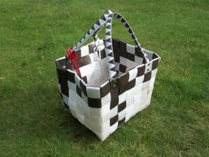ICE Bag, Einkaufskorb, Einkaufstasche aus recycelten Kunststoffbändern - Picture 1 of 3