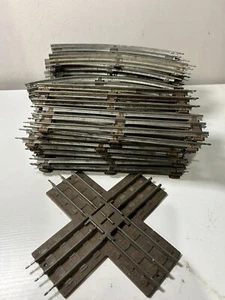 LIONEL TRACK O-27 Mixed Lot Of 46 Pieces Curved & Straight - Picture 1 of 4