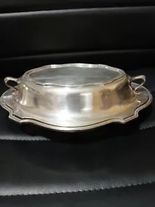 LBS Co English Regency Style Silver Plated Covered Serving Dish Vegetable Bowl - Picture 1 of 10