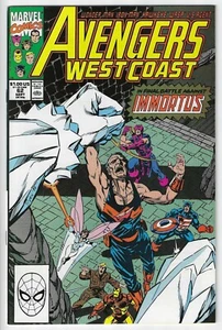 AVENGERS WEST COAST #62 (1985) 1ST FULL TEAM APP. TIME KEEPERS ~ VERY FINE+ 8.5 - Picture 1 of 2