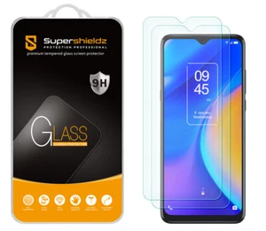[2-Pack] Supershieldz Tempered Glass Screen Protector for TCL 20 SE - Picture 1 of 5