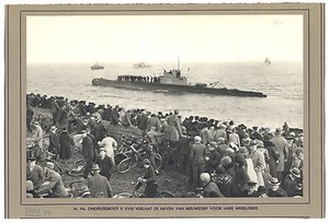 NEDERLAND 1935 ONDERZEEBOOT SUBMARINE K XVIII ORIGINELE OUDE PRINT VF - Picture 1 of 1