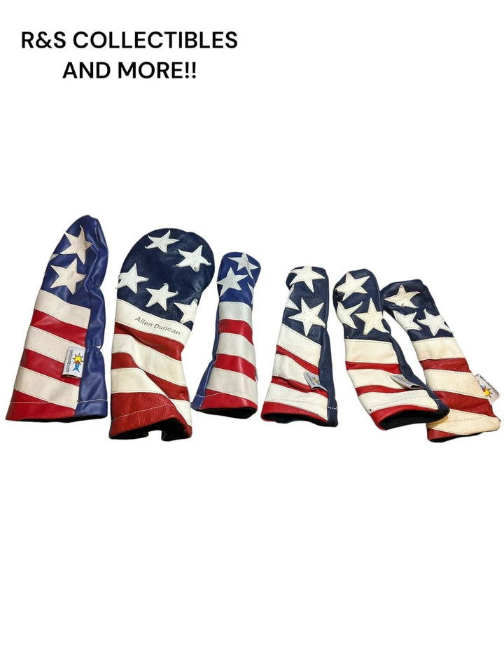 X6 SUNFISH GOLF HEAD-COVERS LOT OF 6 COVERS, SOME OLDER - Image 1 of 4