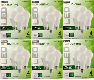 75watt Soft White LED 48 Light Bulbs 1050 Lumen E26 screw base A19 Shape Frosted - Picture 1 of 10