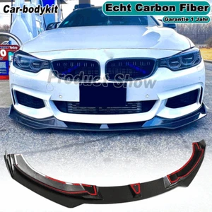 Carbon Front Spoiler Lippe Splitter Frontspoiler für BMW 4er F32 F33 F36 M-Paket - Picture 1 of 12
