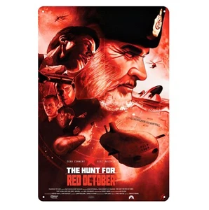 The Hunt For Red October Submarine Movie Metal Poster Tin Sign 20x30cm Plate - Picture 1 of 2