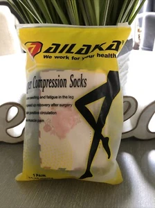 Compression Socks With Zipper Ailaka Size X/XL Grey 15-20 mmHg, Unisex - Picture 1 of 8