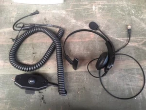 Sonic Headset with Microphone 99238689 NSN: 5820-99-256-7690. Ex MOD - Picture 1 of 5