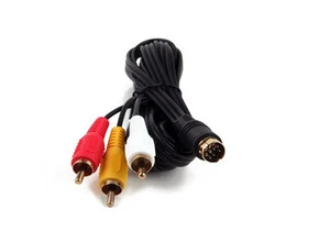 6 ft AV RCA Video Audio Composite Cable for Sega Saturn Retro-bit - Picture 1 of 1