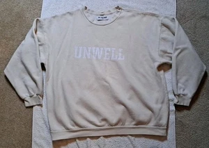 Call Her Daddy Sweatshirt Women Large Biege Crewneck Long Sleeve Unwell Podcast - Picture 1 of 10