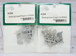 2 x San Juan Car Co. K250, Westinghouse Güterwagen Bremsenset Bausatz On3 On30 Scale - Bild 1 von 5