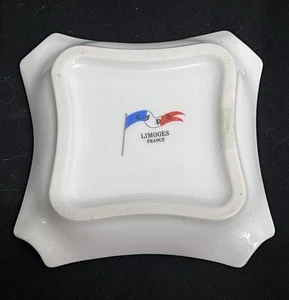 Vintage Limoges France 3x3 Ashtray Women Boudoir - Picture 1 of 2