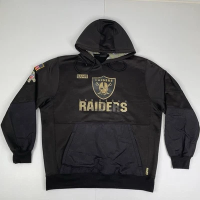 Las Vegas Raiders Salute To Service NFL On Field  Hoodie Mens Size XXL - Imagen 1 de 4