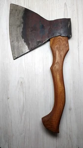Big Heavy Duty Chopper AXE Meat Hatchet USSR 1978 New Elm Wood Handle - Picture 1 of 9