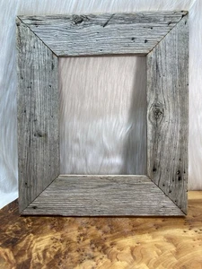 Barn Wood Photo Frame 8x10 Reclaimed Rustic Primitive Reclaimed Vtg Weathered - Picture 1 of 23