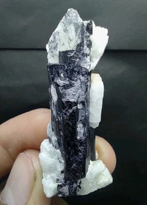 Tourmaline Crystal With Feldspar From Skardu, GB, Pakistan. - Picture 1 of 14