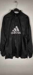 Vintage Adidas Windbreaker Schwarz D9 F7 Usa:xl Oversized Soft Shell - Bild 1 von 9