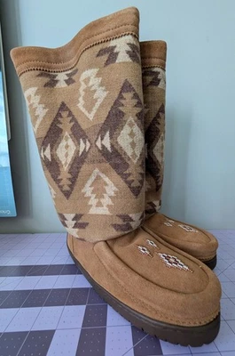 Manitobah Mukluks Para Mujer Botas de Invierno Exterior de Lana Completa Roble Azteca Talla 6 Nuevas en Caja NUEVAS Foto 1 de 4