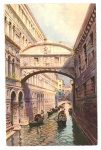 Hermosa vista de Venecia postal vintage sin publicar - Imagen 1 de 2