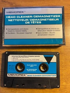 MEMOREX HEAD CLEANER/DEMAGNETIZER CASSETTE TAPE LATE NITE BARGAIN! - Bild 1 von 2