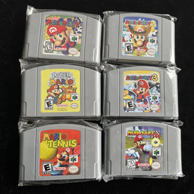 Super Mario Kart 64 Party Mario Tennis Golf Cartridge For N64 Console US Version