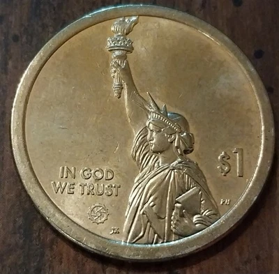 2021 D New York American Innovation Dollar Erie Canal Circulated  - Image 1 of 2