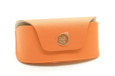 TORY BURCH DISEÑADOR GAFAS O GAFAS DE SOL CUERO NARANJA ESTUCHE Nuevo Foto 1 de 4
