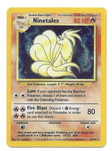 Ninetales 012/102 Base Set Holo Pokemon TCG Vintage WoTC - Picture 1 of 2