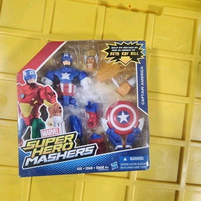 Marvel Super Hero MASHERS Deluxe CAPTAIN AMERICA Mash-Up w/ Beta Ray Bill H53 - Image 1 of 2