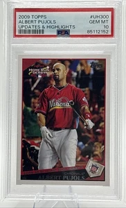 2009 TOPPS ALBERT PUJOLS PSA 10 #UH300 UPDATES & HIGHLIGHTS St Louis HR Derby - Picture 1 of 3