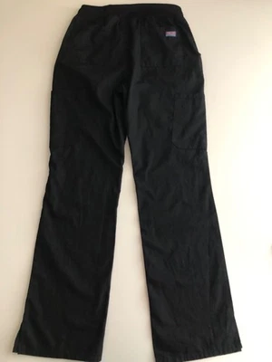 Cherokee Workwear Scrub Pants Womens Size S Black Pockets Medical - Image 1 of 4